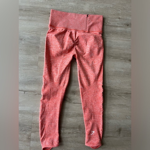 Gymshark Vital Boost Legging in Heat Red Marl SZ M - Picture 6 of 11